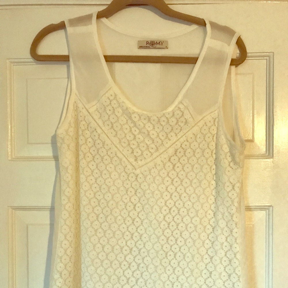 White tank top